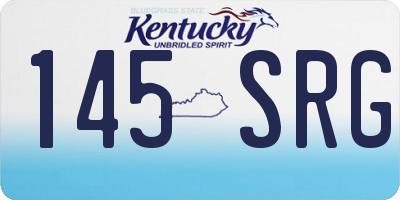 KY license plate 145SRG