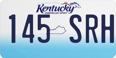 KY license plate 145SRH