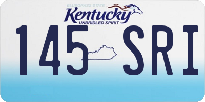 KY license plate 145SRI