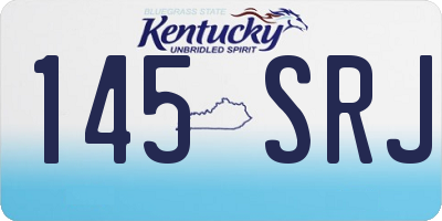 KY license plate 145SRJ