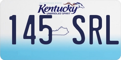 KY license plate 145SRL