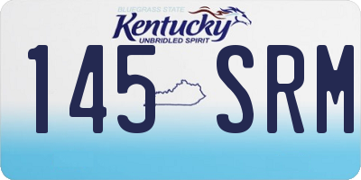 KY license plate 145SRM
