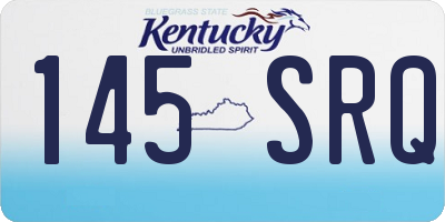 KY license plate 145SRQ