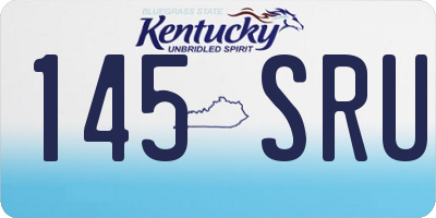 KY license plate 145SRU