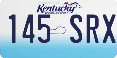 KY license plate 145SRX