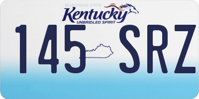 KY license plate 145SRZ
