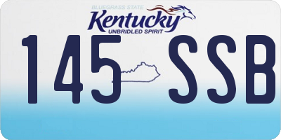 KY license plate 145SSB
