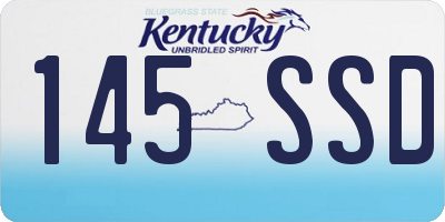 KY license plate 145SSD