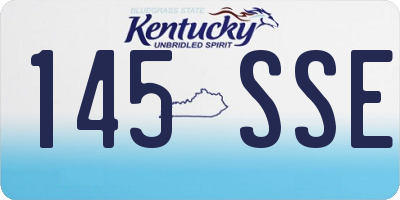KY license plate 145SSE