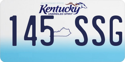 KY license plate 145SSG