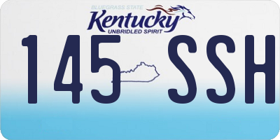 KY license plate 145SSH