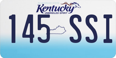 KY license plate 145SSI