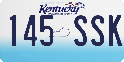 KY license plate 145SSK