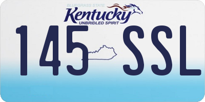 KY license plate 145SSL