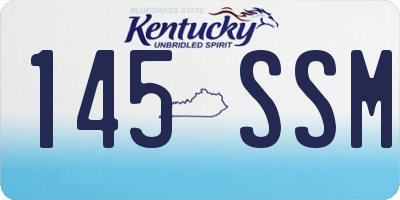 KY license plate 145SSM