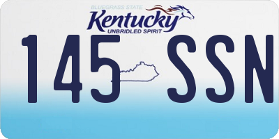 KY license plate 145SSN