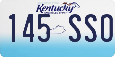 KY license plate 145SSO