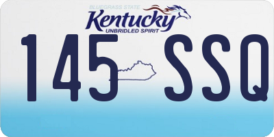 KY license plate 145SSQ
