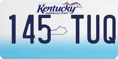 KY license plate 145TUQ