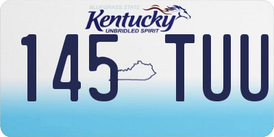 KY license plate 145TUU