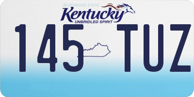 KY license plate 145TUZ