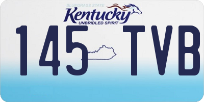 KY license plate 145TVB