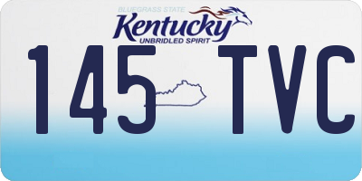 KY license plate 145TVC