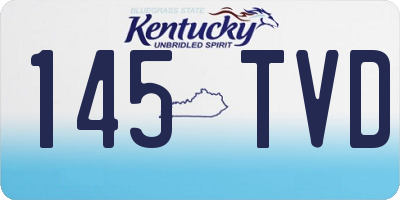 KY license plate 145TVD