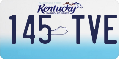 KY license plate 145TVE
