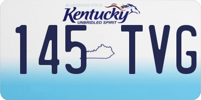KY license plate 145TVG