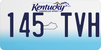 KY license plate 145TVH