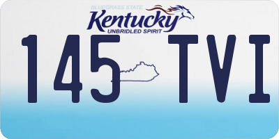 KY license plate 145TVI