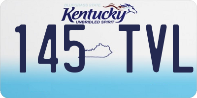 KY license plate 145TVL