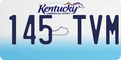 KY license plate 145TVM