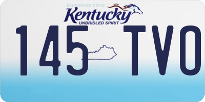 KY license plate 145TVO
