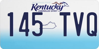 KY license plate 145TVQ