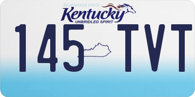 KY license plate 145TVT