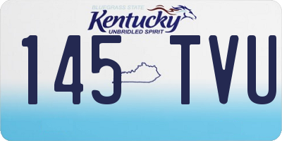 KY license plate 145TVU