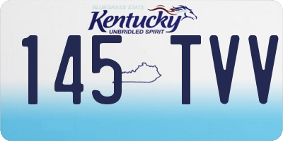 KY license plate 145TVV