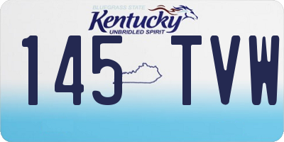 KY license plate 145TVW