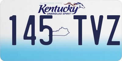 KY license plate 145TVZ