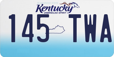 KY license plate 145TWA