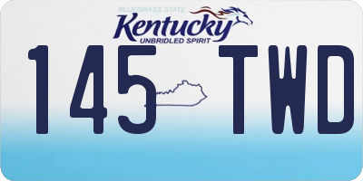 KY license plate 145TWD