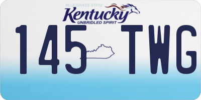 KY license plate 145TWG