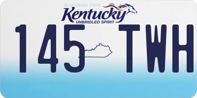 KY license plate 145TWH