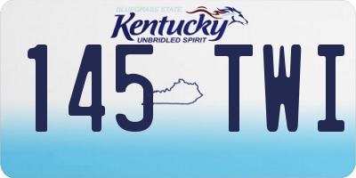KY license plate 145TWI