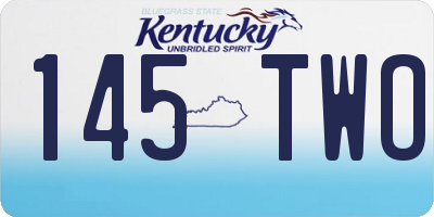 KY license plate 145TWO