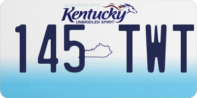 KY license plate 145TWT