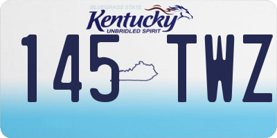 KY license plate 145TWZ