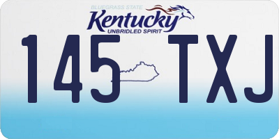 KY license plate 145TXJ